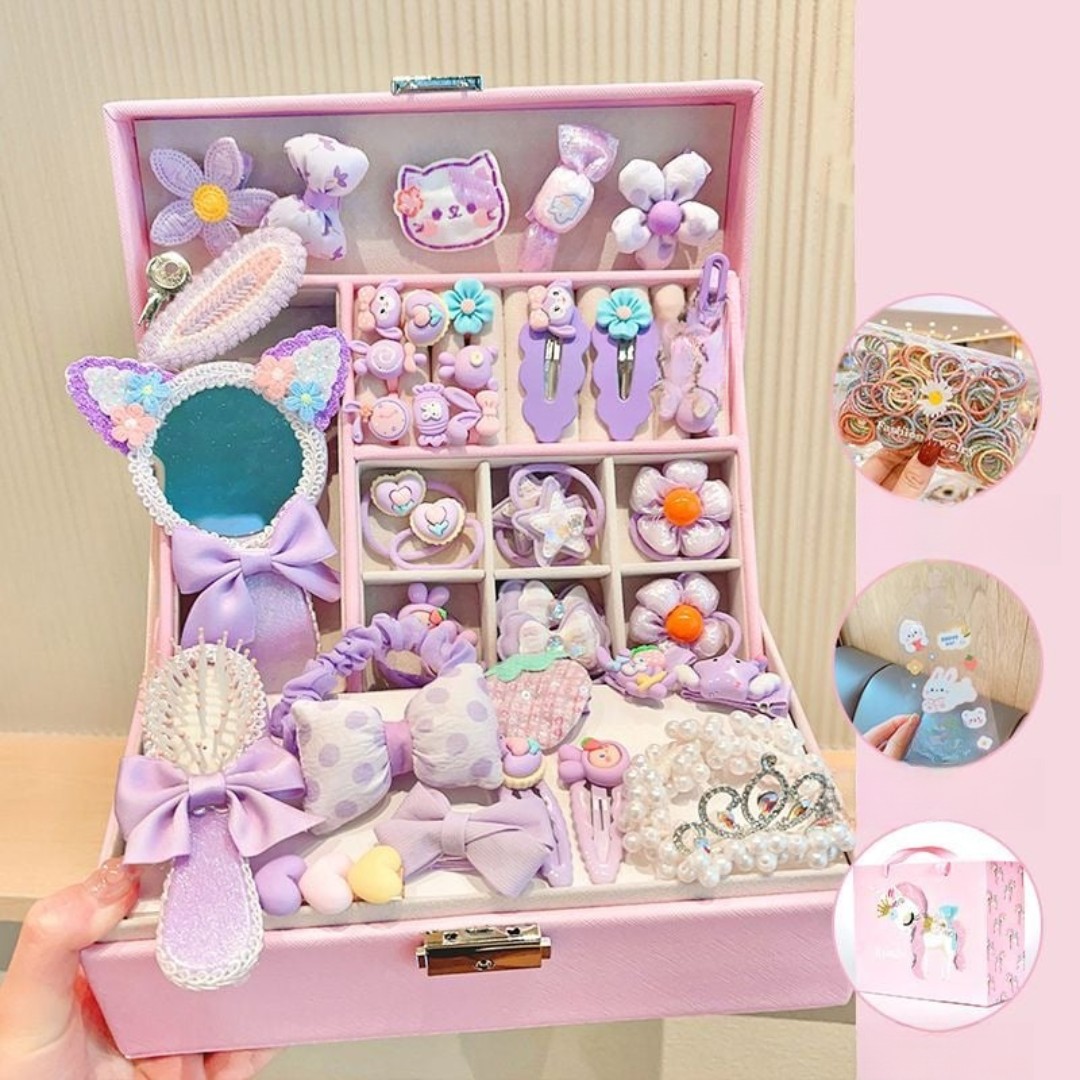 Lilac Dreams охидын үсний чимэглэлтэй хайрцагтай