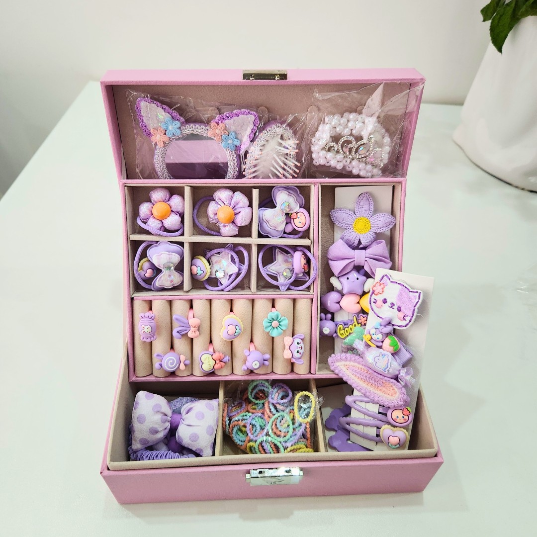 Lilac Dreams охидын үсний чимэглэлтэй хайрцагтай
