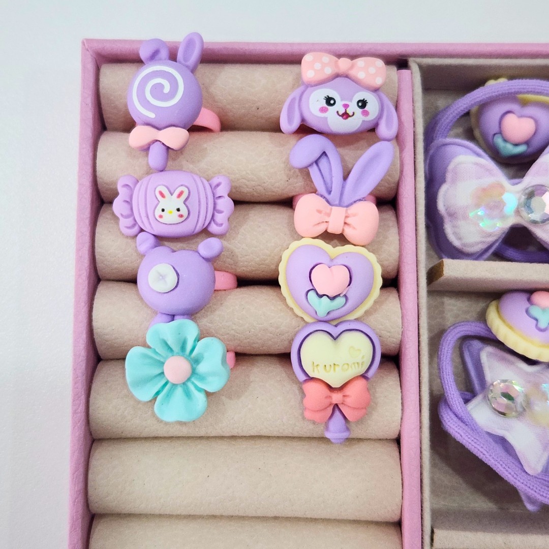 Lilac Dreams охидын үсний чимэглэлтэй хайрцагтай